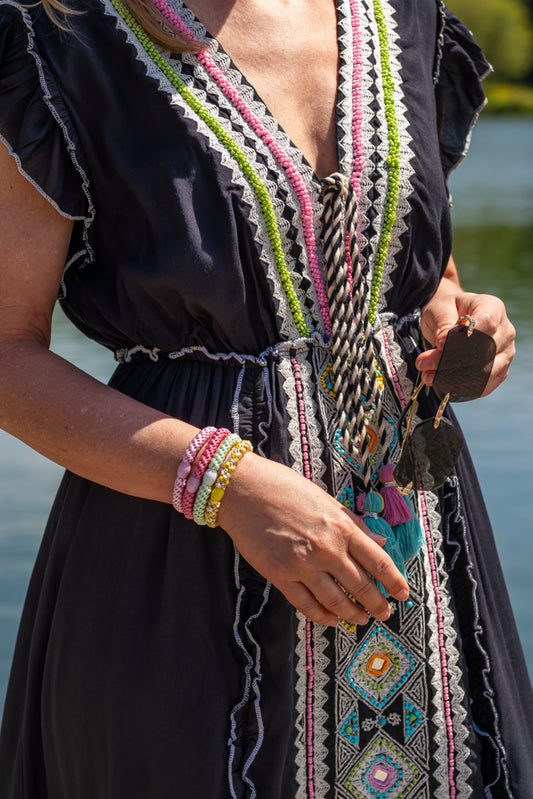 Long Embroidered Dress