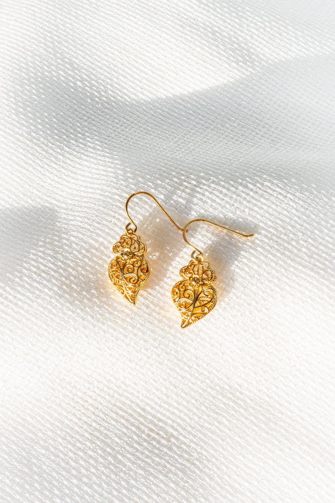 Stainless Steel Earrings, Viana Hearts crafted like Portuguese filigree, 21 mm.