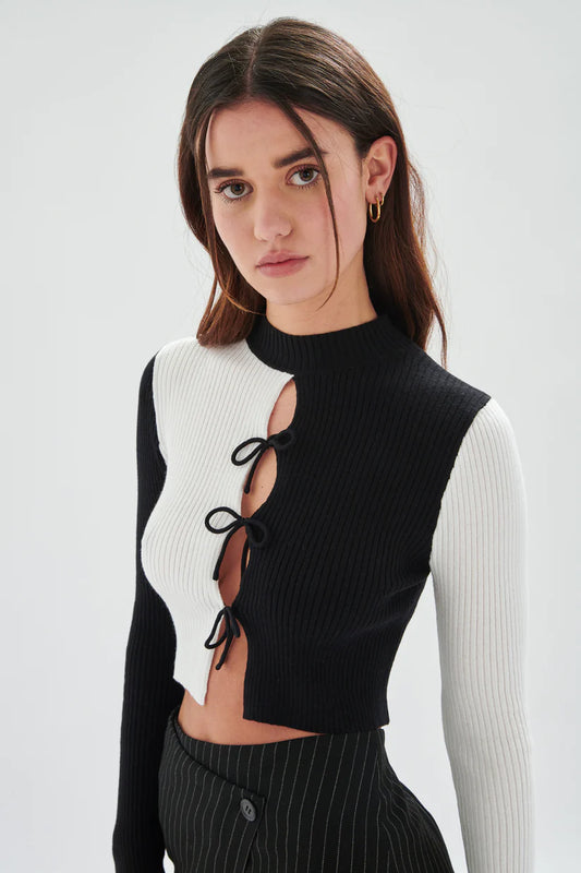 Black and White Cardigan