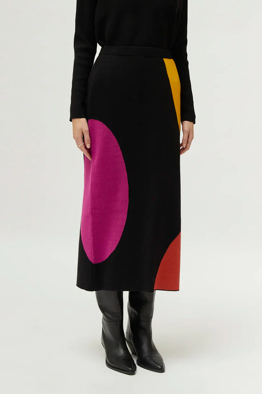 Multicoloured Polka Dot Skirt