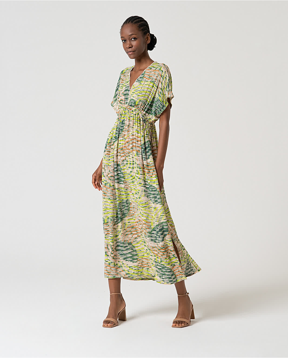 Green Pattern Dress
