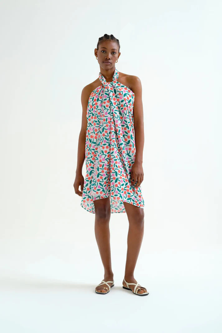 Cherry Print Halter Dress – LOVE BY K