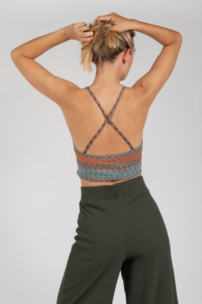 Women's statement crop top perfect for festivals, beach vacations, and casual wear.