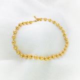 Snappy, elegant stainless steel necklace
Viana Beads crafted like Portuguese filigree.