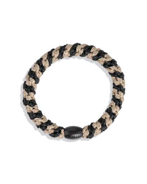 KKNEKKI Black-Beige Glitter Stripe