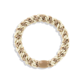 KKNEKKI Ivory-Beige Glitter Stripe, sun-kissed and joyful colors of hairbands and hair ties.