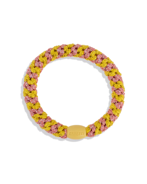 KKNEKKI Coral Glitter Stripe