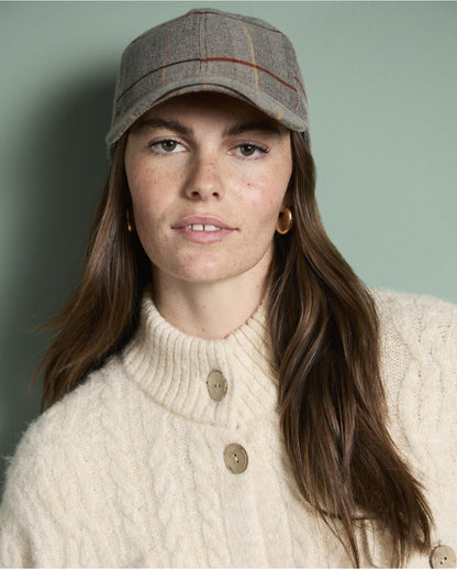 Checkered baseball cap