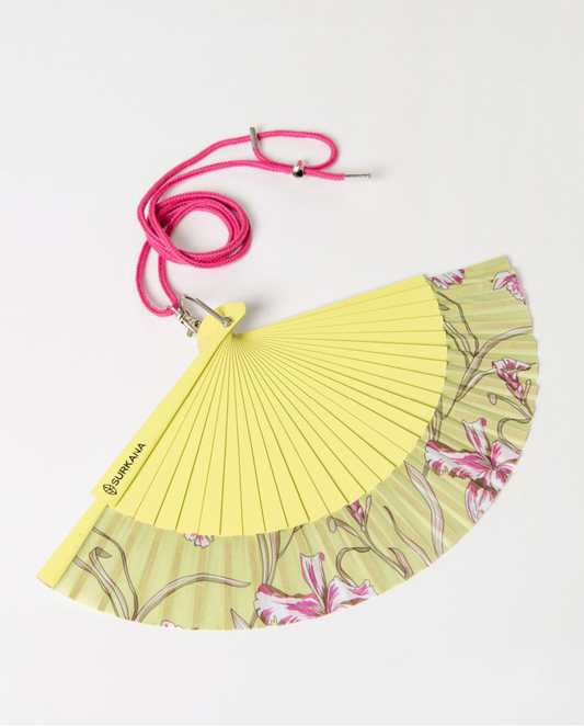 Green Folding Fan