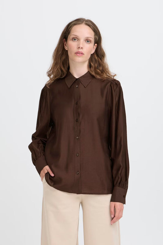 Ihkarlani Coffee Bean Brown Shirt