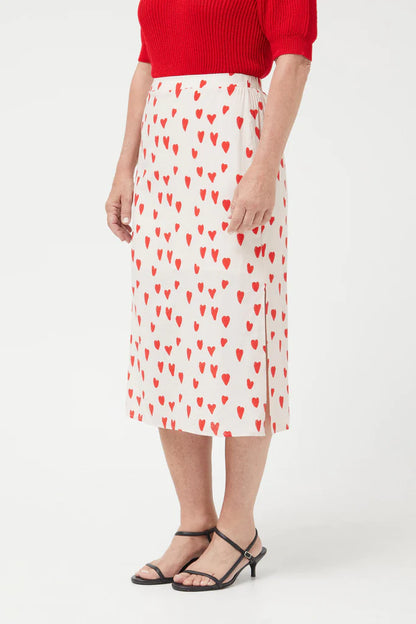 Heart Print Skirt