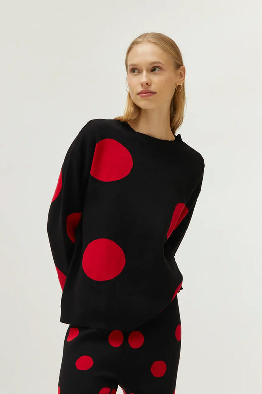 Red Polka Dot Jumper