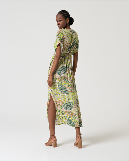 Green Pattern Dress