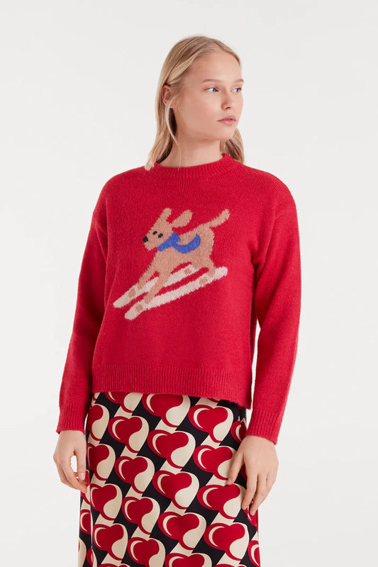 Skier Dog Sweater