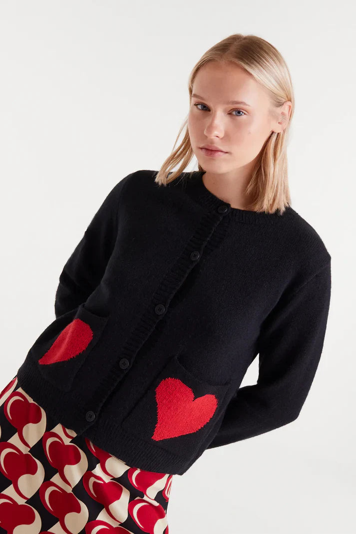 Fashion-forward women’s knit cardigan for playful everyday styling