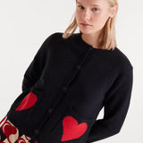 Fashion-forward women’s knit cardigan for playful everyday styling