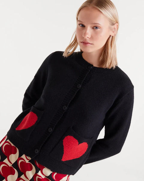 Fashion-forward women’s knit cardigan for playful everyday styling