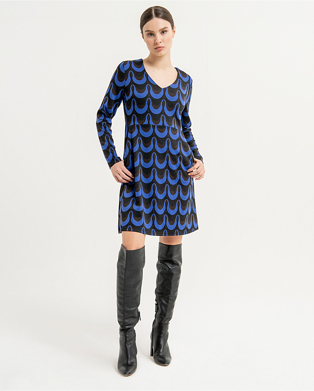 Blue Print Dress