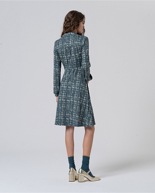 Printed knot dress