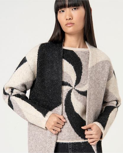 Jacquard Cardigan