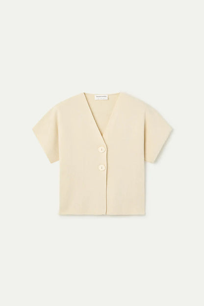 Beige Knitted Cardigan