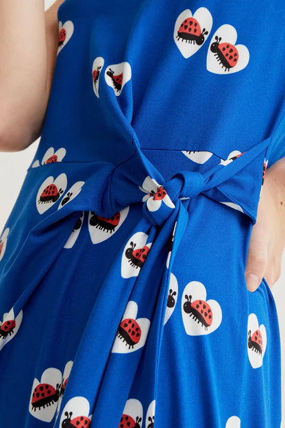 Ladybug print dress
