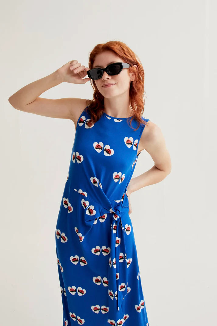 Ladybug print dress