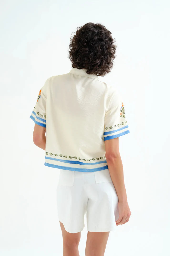 Palm & Mermaid Blouse