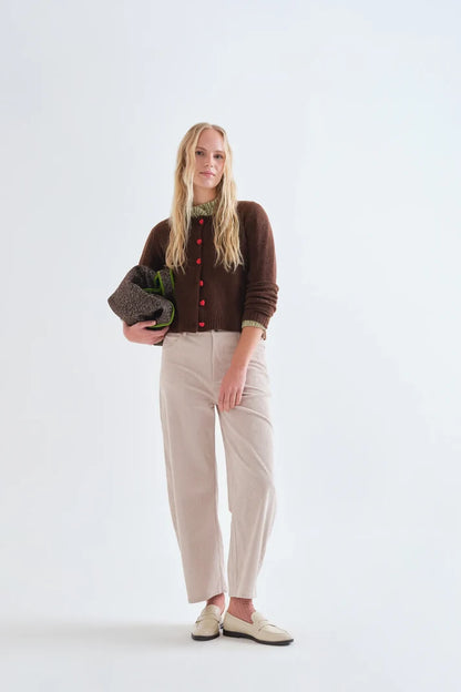 Brown Heart Cardigan