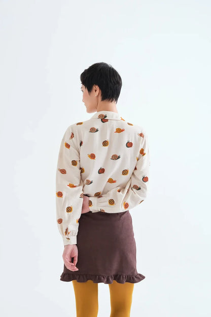Snail Print Blouse
