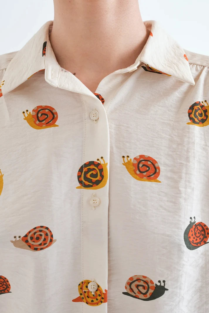 Snail Print Blouse