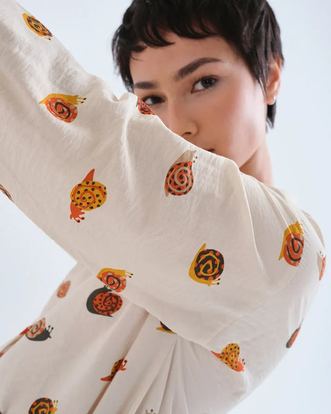 Snail Print Blouse