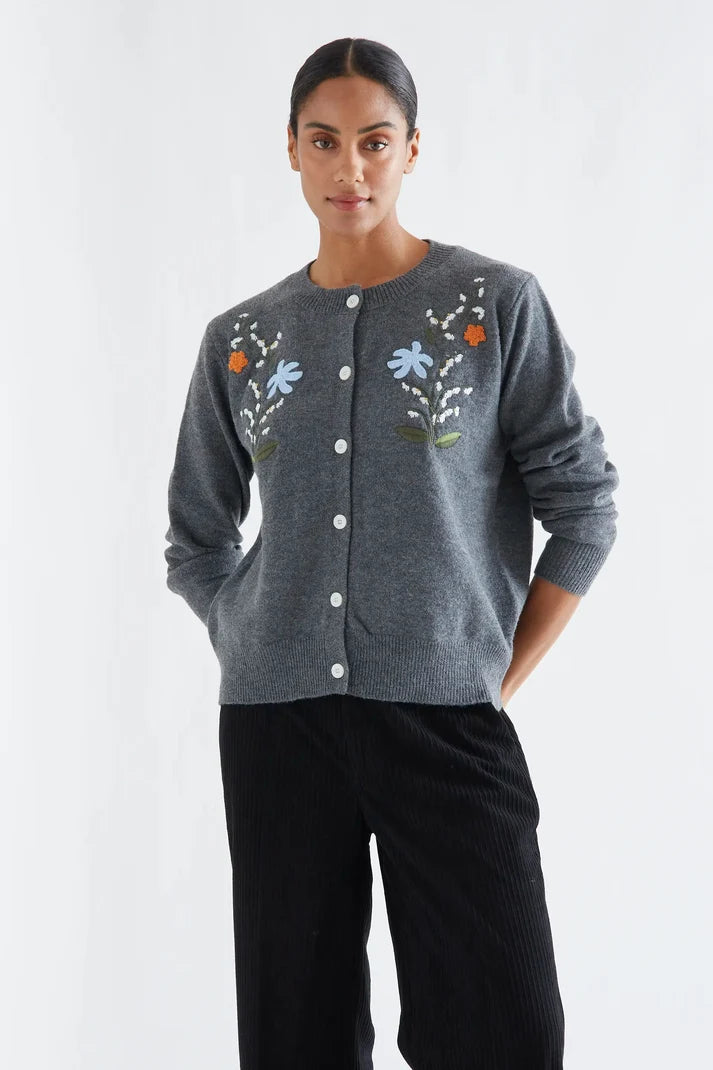 Embroidered Cardigan