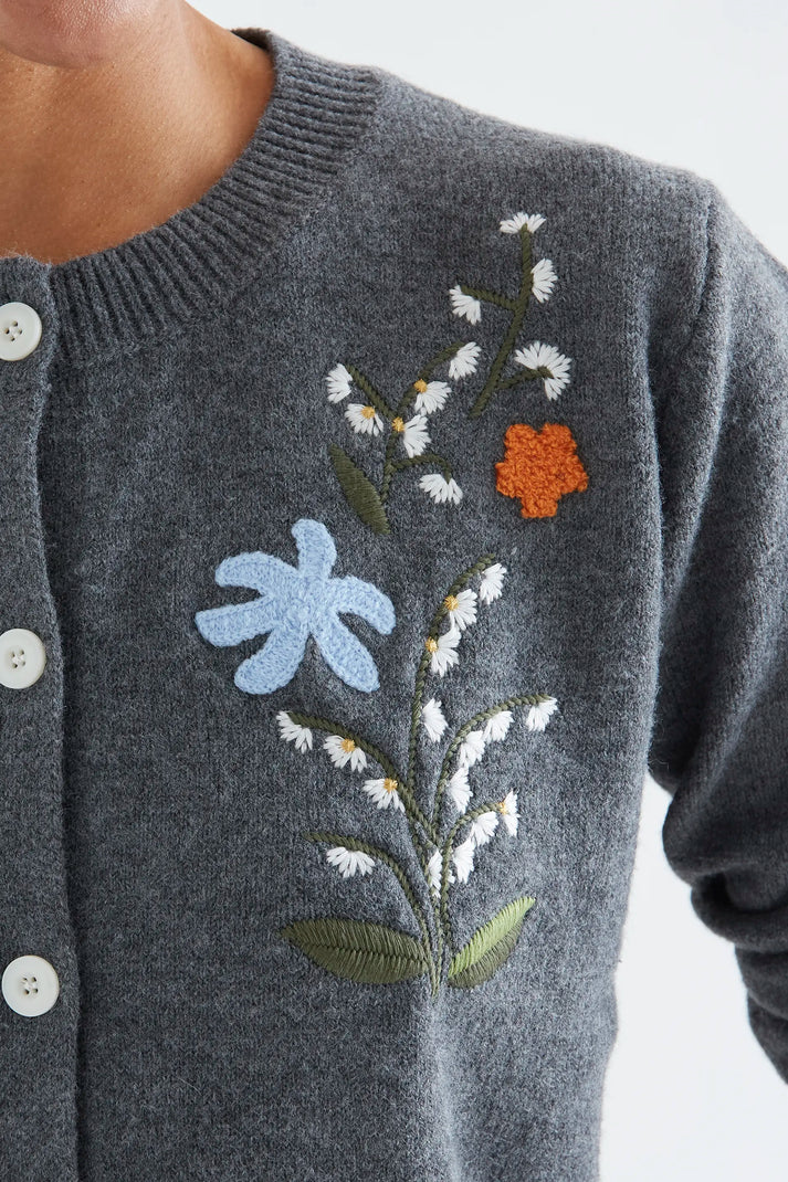 Embroidered Cardigan