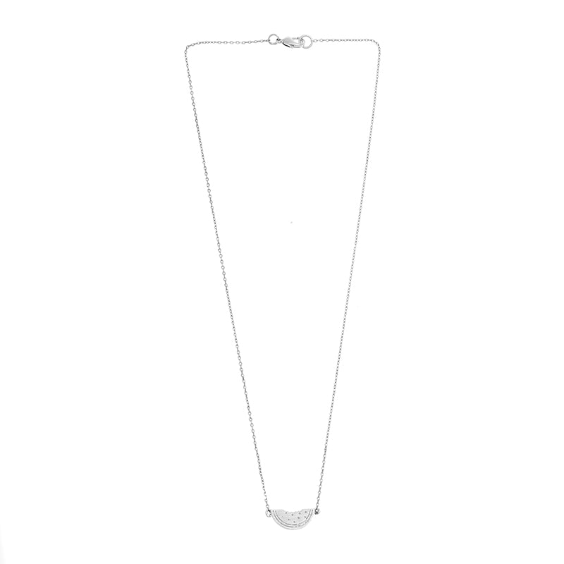 Funky watermelon-shaped necklace with lightweight design and timeless everyday wear appeal.