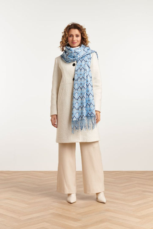 Blue Pattern Scarf