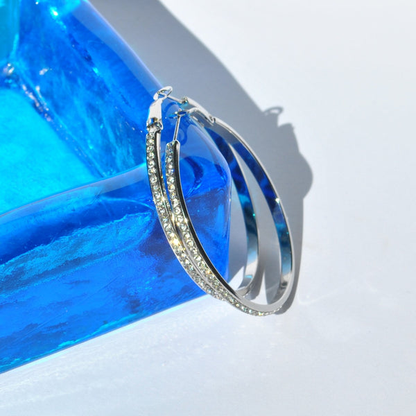 Glitter Hoop Earrings