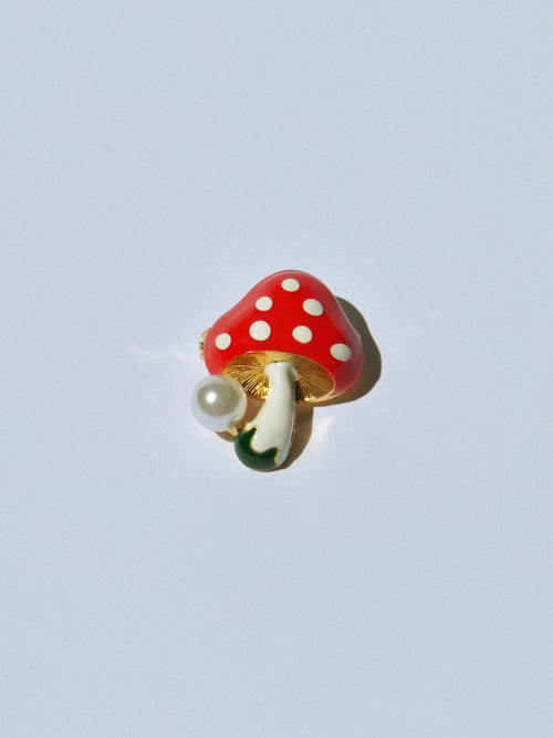 Mushroom Brooch