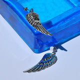 Elegant gold angel wing jewelry earrings with lightweight dangling design for stylish women’s accessories.