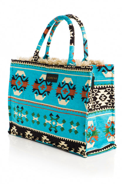 Knossos Blue Tote Bag