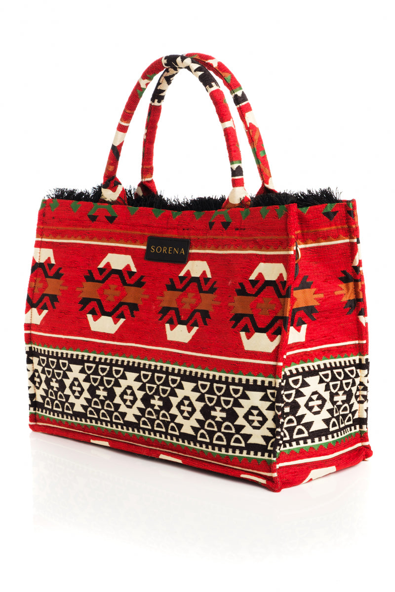 Knossos Red Tote Bag