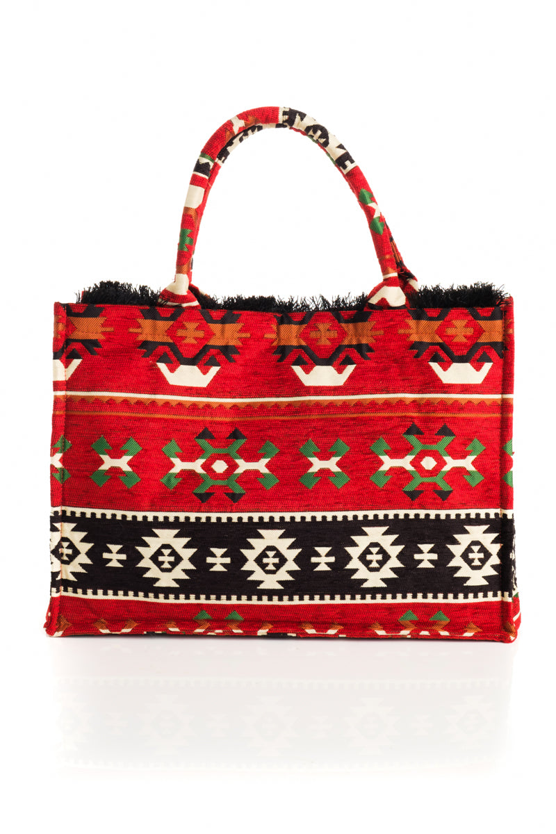 Knossos Red Tote Bag