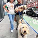 Women’s cute puppy graphic T-shirt in white with rolled sleeves for dog lovers and playful everyday fashion.