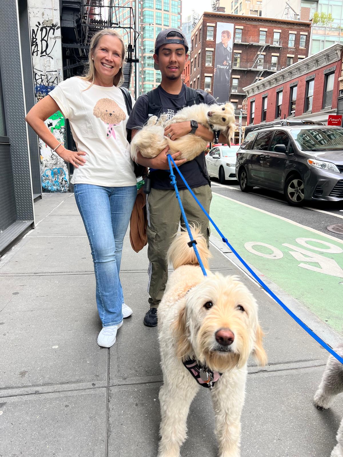 Casual chic women’s dog print tee with playful pet-inspired graphic design