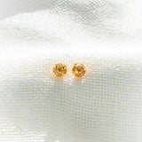 Stainless Steel Earrings, Viana Beads crafted like Portuguese filigree
7 mm in diameter.  Supposedly the oldest jewel in Portuguese history.