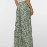 Women's bohemian print pants ideal for travel, brunch, beach vacations, and weekend wear.