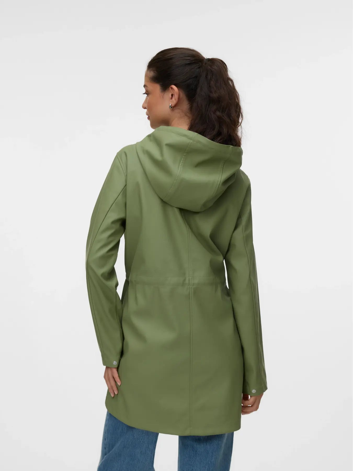 Oil Green Rain Jacket