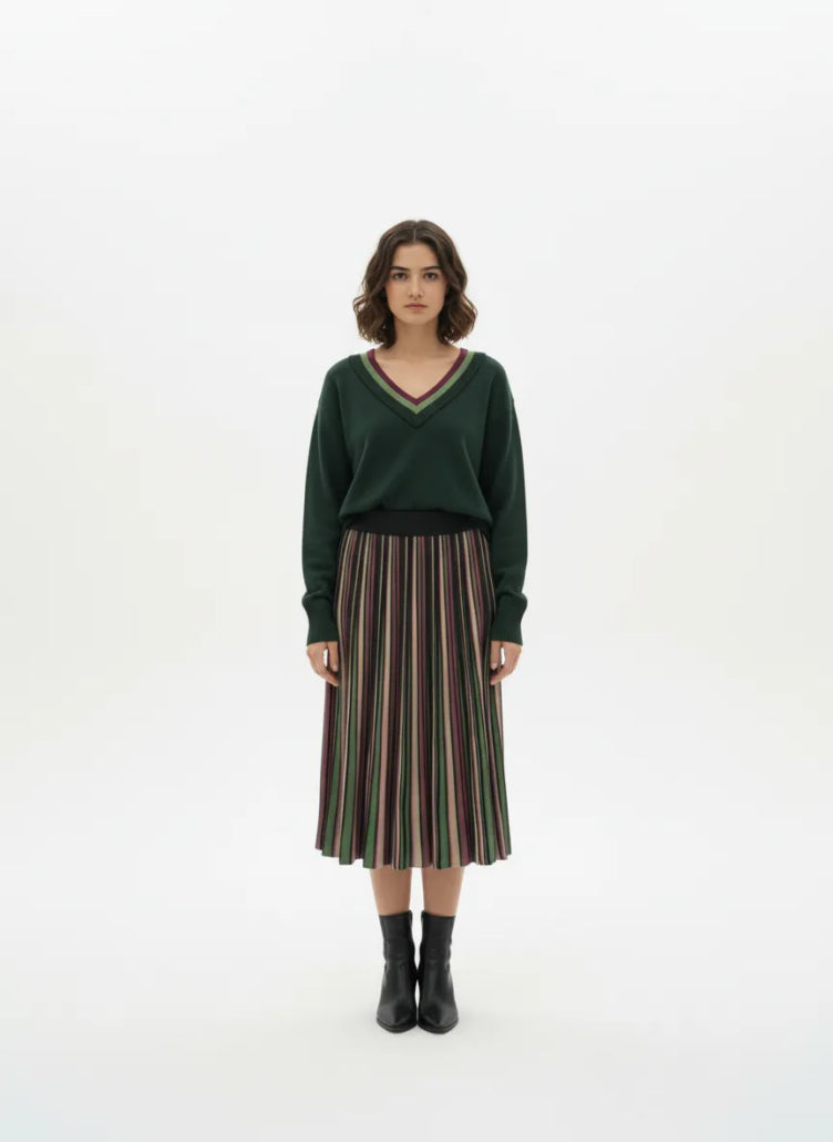 Triple V-Neck Sweater