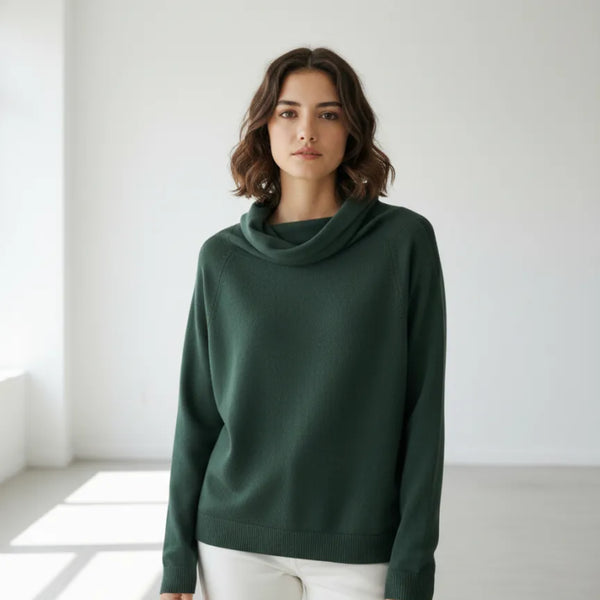 Green Cowlneck Jumper