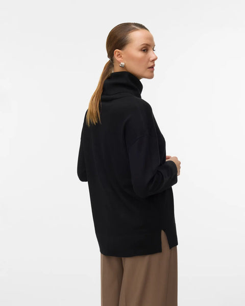 Silje Cowl Neck Black